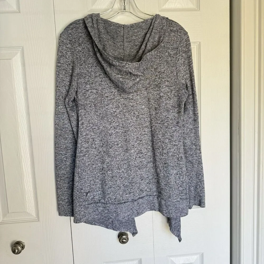 Old Navy Cardigan Women Size SP Open Front Drape Gray Shortie Flow